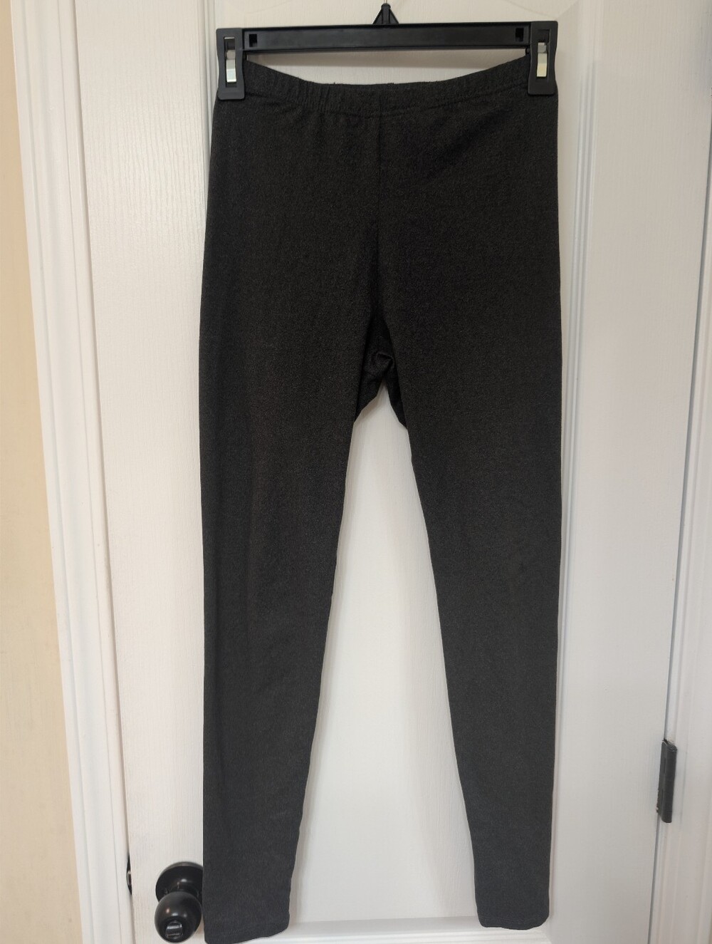 just be Charcoal Gray Girls' Stretch Leggings